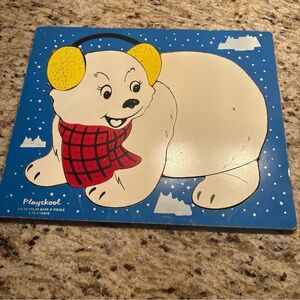 Playskool Polar Bear Puzzle - Blue White Red and Yellow